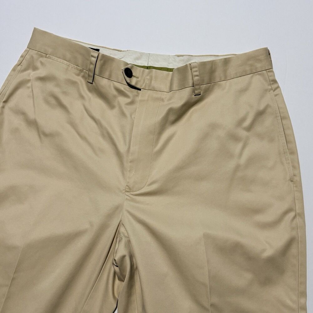 90s Orvis Men’s 35X29 Flat Front Chino Pants Khaki Tan Vintage
